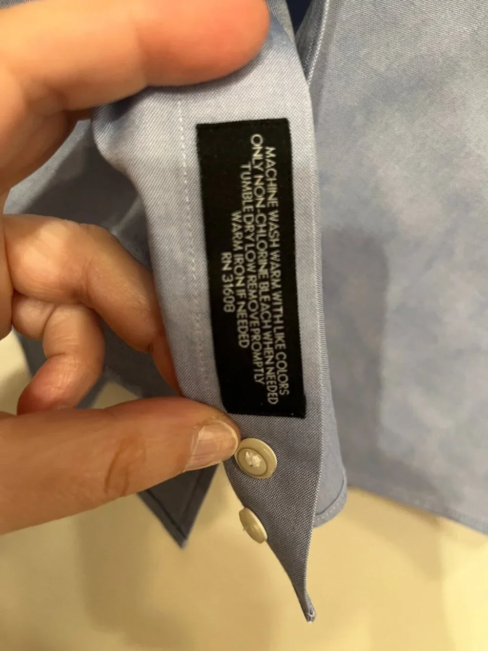 Jos A Bank Traveler Blue Dress Shirt Slim‎ Fit 15 33